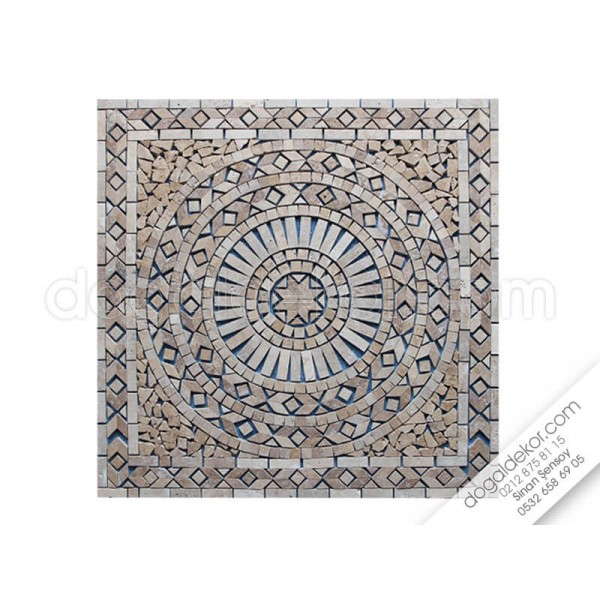 90 x 90 Mozaik Göbek Dekor-DT1037